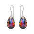 Sudraba auskari "Baroka (Volcano)" ar Swarovski™ kristāliem